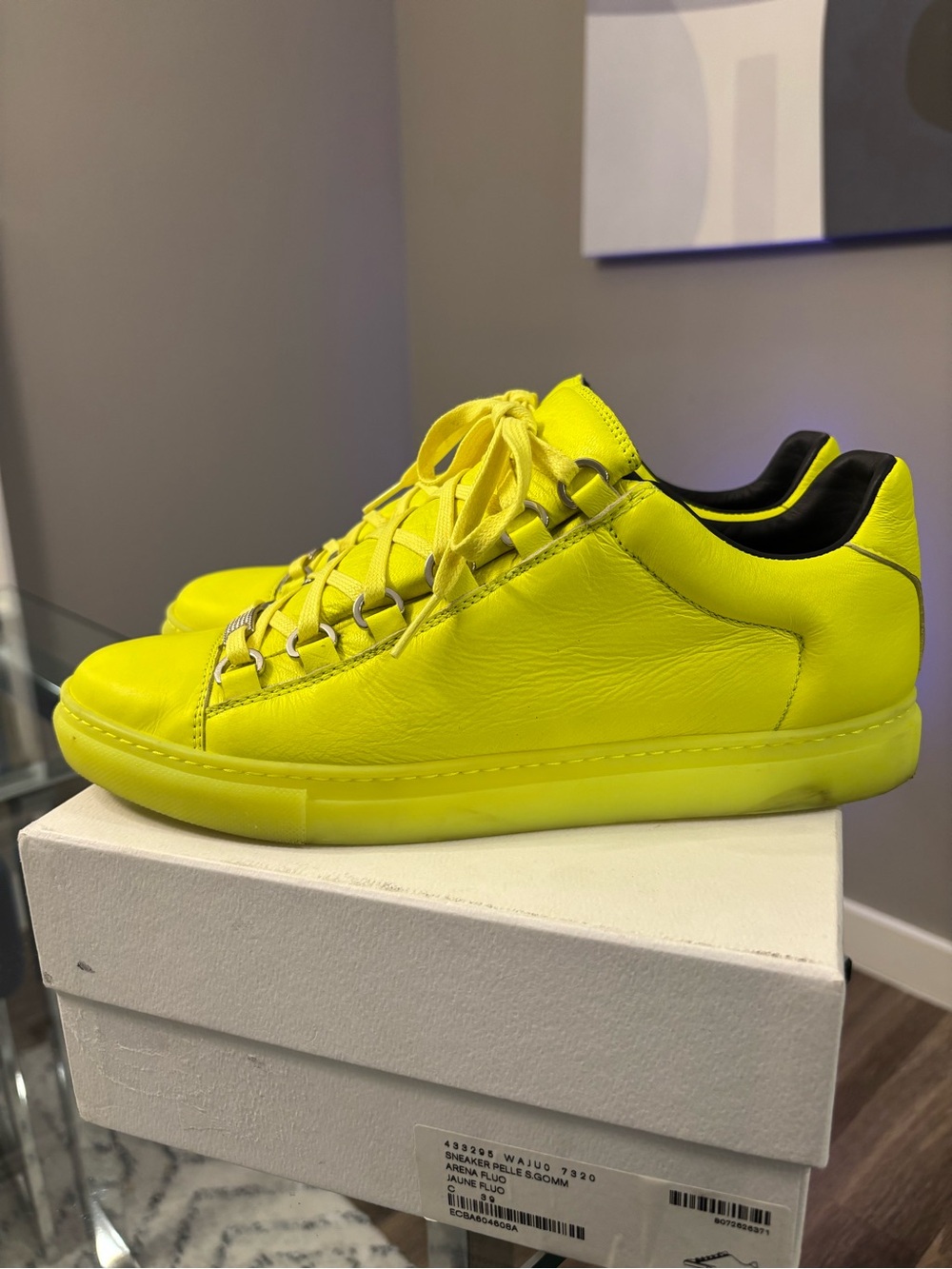 Balenciaga Arena Sneakers Neon- Size 39